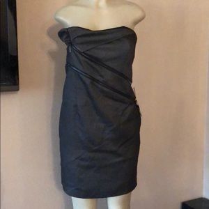 New bebe strapless zip detail dress size 10